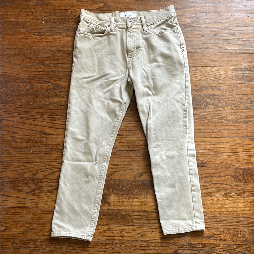 Urban Outfitters BDG Dad Slim Tapered Fit Cream Jeans